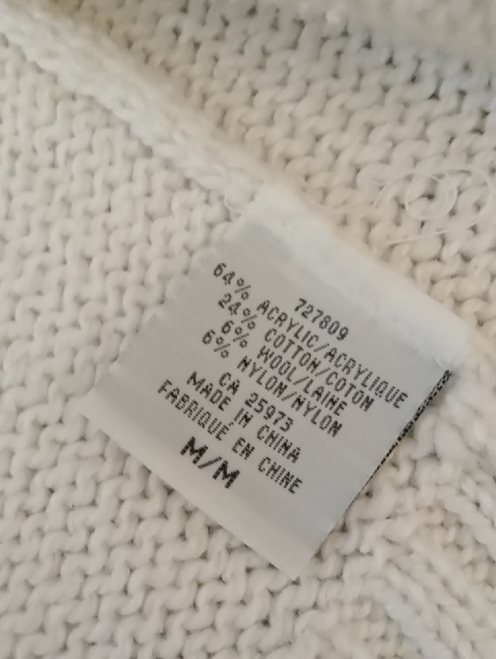 UNIQUE LIKE NEW Zipper Knit Sweater Cream/Browns - Picture 7 of 9